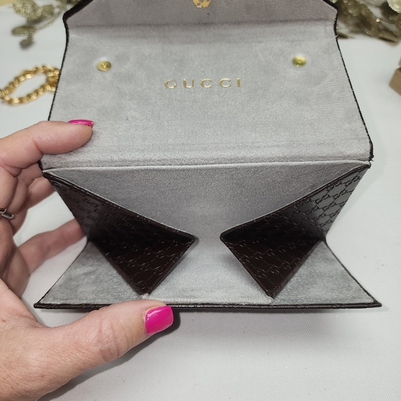 Authentic Gucci Sunglass Case Upcycled Crossbody Pouch - Picture 16 of 16